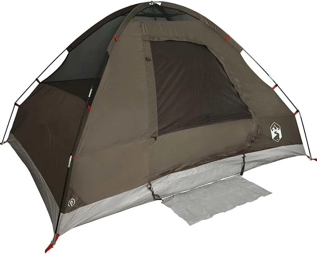 vidaXL Family Tent Dome Camping Shelter Utility Tent Blackout Fabric Waterproof