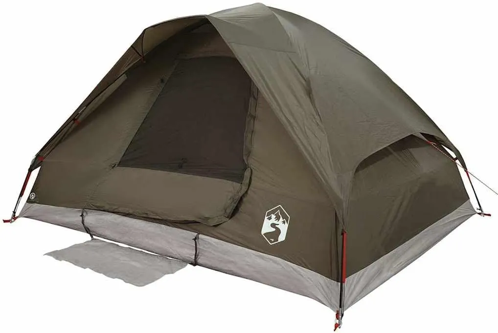 vidaXL Family Tent Dome Camping Shelter Utility Tent Blackout Fabric Waterproof