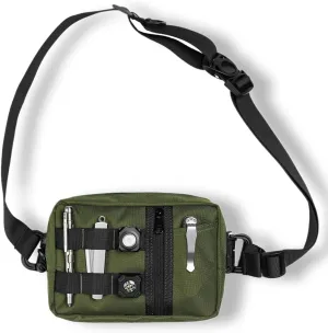 VIPERADE CHW2 Small Tactical Messenger Bag For Men, Sling EDC Bag, Fanny Pack, EDC Chest Bag, Travel Hiking Concealed Carry Gear Bag, EDC Shoulder Bag(Green)