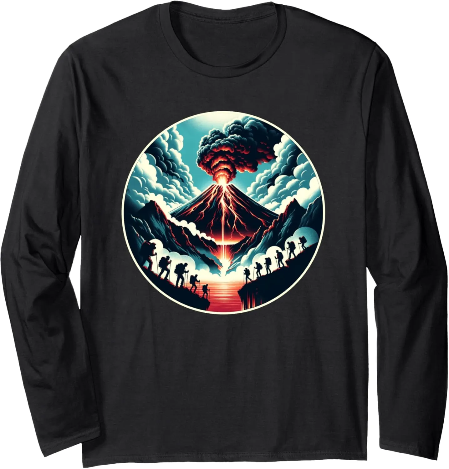 Volcano Hiking Volcano Trekking Long Sleeve T-Shirt
