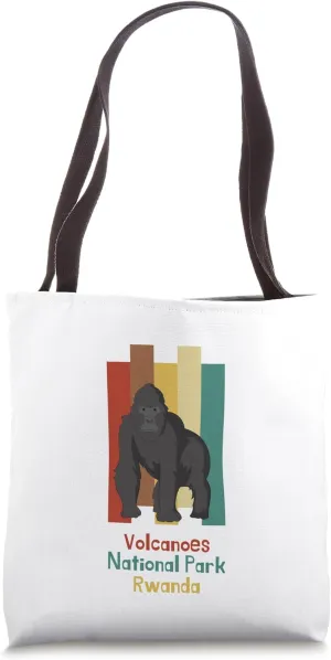 Volcanoes National Park Gorilla Trekking Rwanda Tote Bag