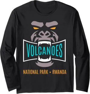 Volcanoes National Park Rwanda Gorilla Trekking Long Sleeve T-Shirt