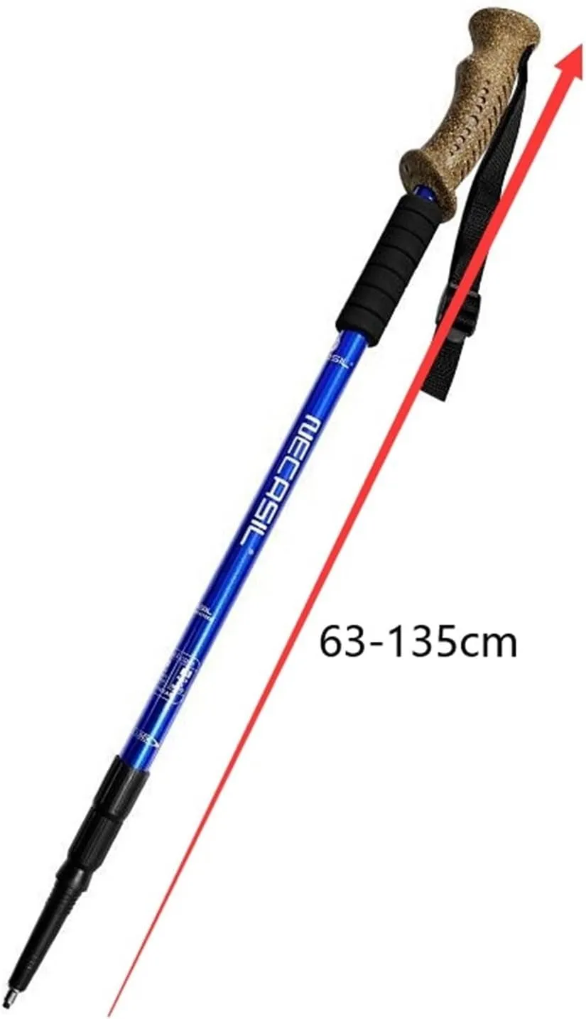 Walking Stick Hiking Poles Telescopic Walking Poles Adjustable Aluminium Lightweight Hiking Poles Outdoor Camping Hiking Gear Trekking Poles