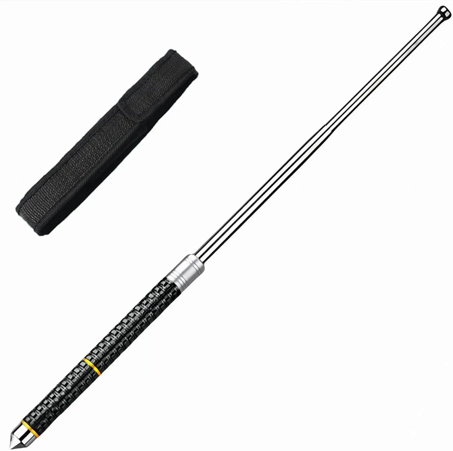 Walking Stick, Walking Canes, Portable Trekking Pole, Solid, Alloy Steel, Comfortable and Firm Grip