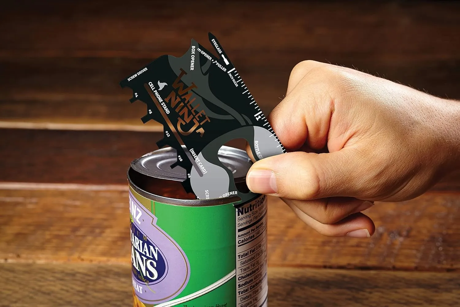 Wallet Ninja Multitool Card – 18 in 1 Credit Card Size Multi-Tool for Quick Repairs, EDC Survival Gear, Bottle Opener, Camping – Cool Gadget and Stocking Stuffer – Black (3)