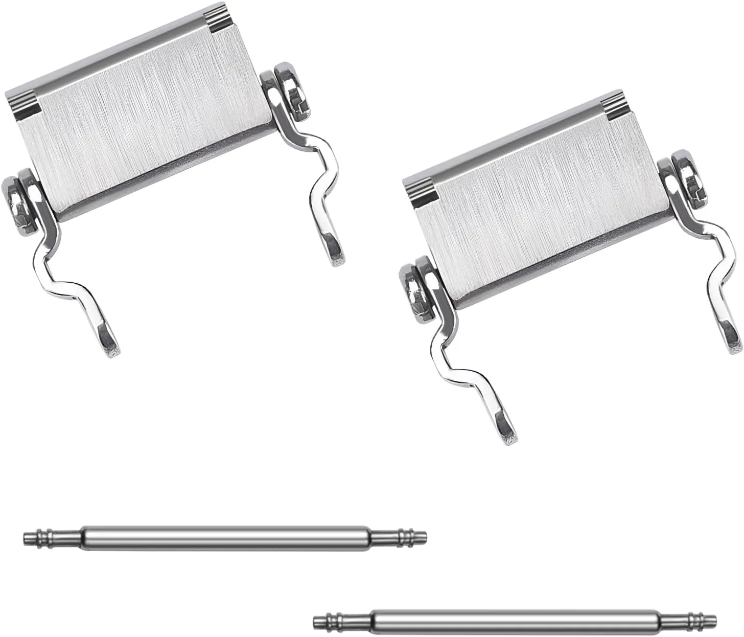 Watch Adapter Compatible with LEATHERMAN TREAD Multitool Bracelet Compatible with 22 mm Lug Width Watch, Made of Precision Machined Stainless Steel (22mm, Silver)