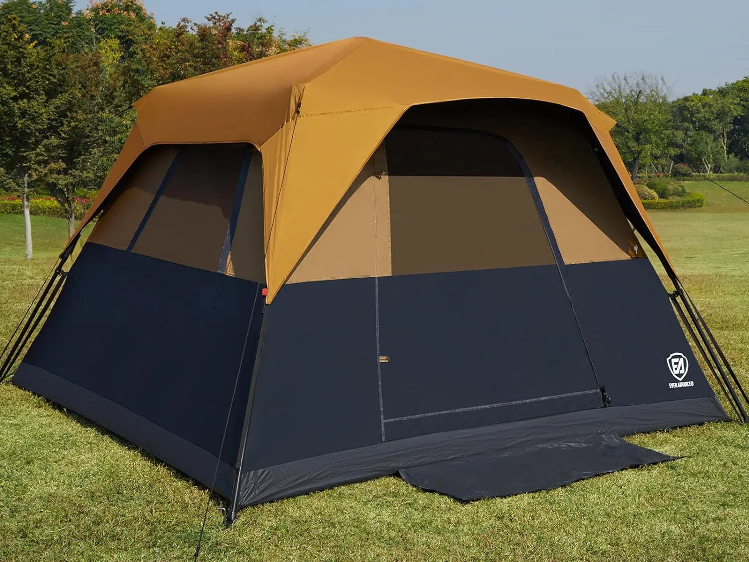 Water-Resistant 6-Person Blackout Tent - Easy & Instant Setup