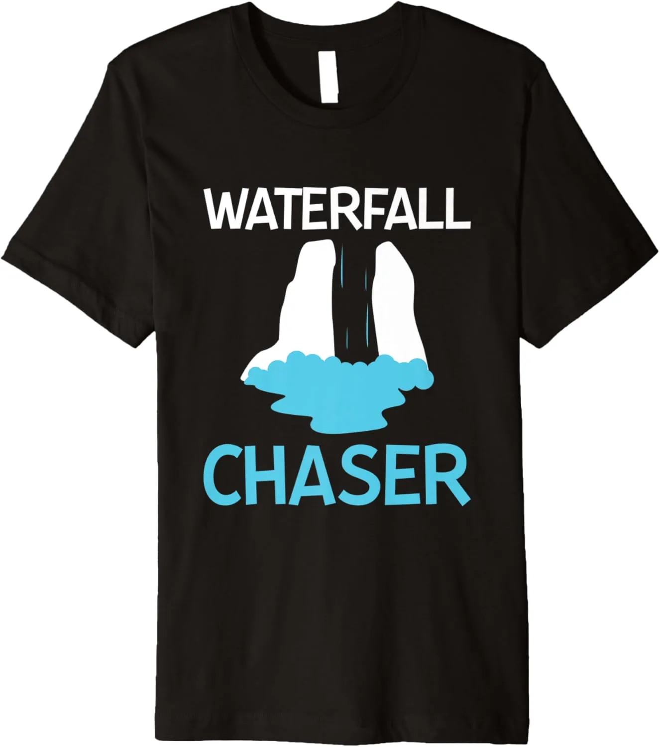 Waterfall Chaser Water Hiking Hiker Trekking Outdoor Nature Premium T-Shirt