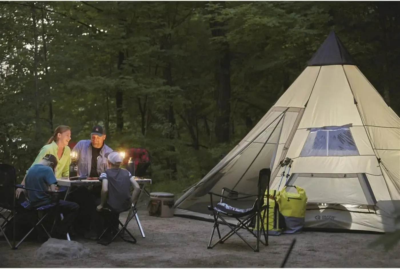 Waterproof Camping Teepee Tent for 8 Person, 18' x 18'