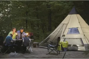Waterproof Camping Teepee Tent for 8 Person, 18' x 18'