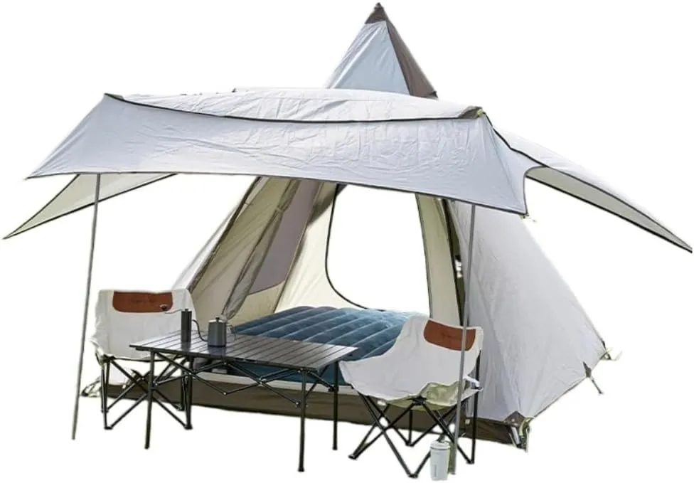 Weatherproof Tents Portable Outdoor Tent Double-Layer Tent Camping Fishing Outdoor Leisure Travel Free Quick-Open Tent Camping and Hiking Tents