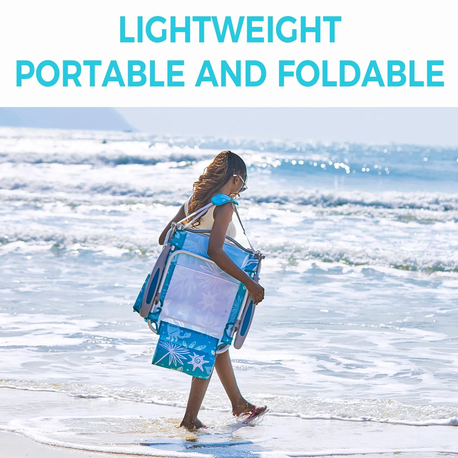 WEJOY Adjustable Beach Chair Set of 2