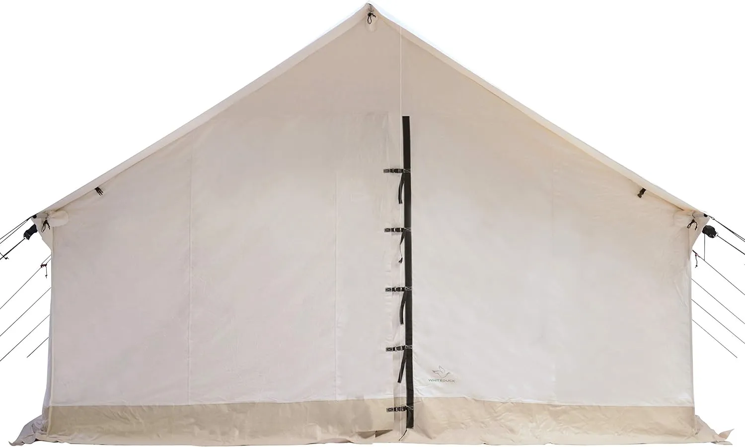 WHITEDUCK Alpha Canvas Wall Tent – Waterproof 4 Season Outdoor Camping & Hunting Tent w/Heavy Duty Aluminum Frame & PVC Floor for Large Groups Families & Outfitters