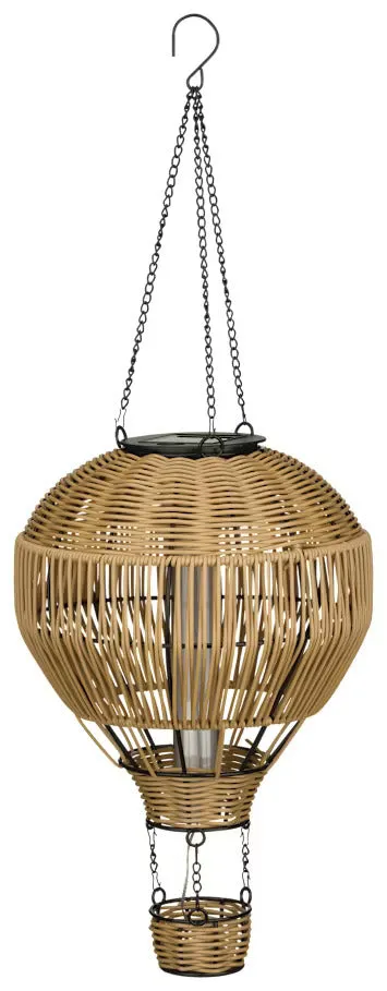 Wicker Hot Air Balloon Solar Lantern – Regal Art & Gift
