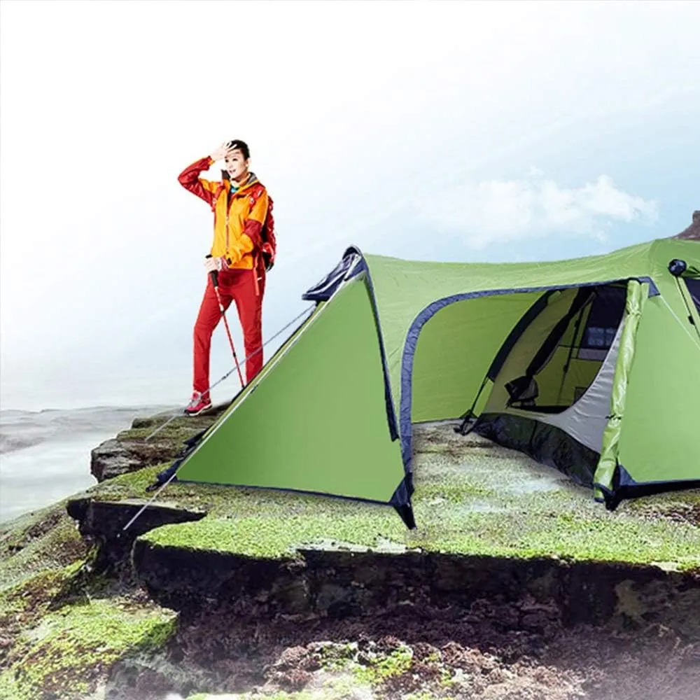 Winter Tent 4 Person Family Tent Waterproof Folding Tent Double Seasons Warm Shelter Camping Hiking Tour for Family Short Weekends