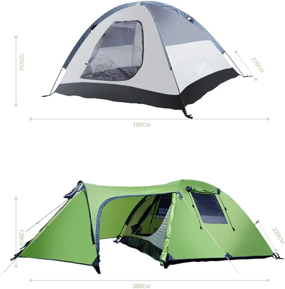 Winter Tent 4 Person Family Tent Waterproof Folding Tent Double Seasons Warm Shelter Camping Hiking Tour for Family Short Weekends