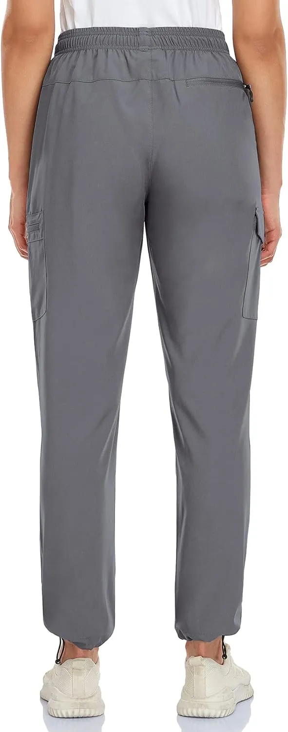 Women's Cargo Hiking Pants Camping Fishing Drift Quick Dry Water Resistant UPF50  Workout Travel Pants 5 Zip Pockets