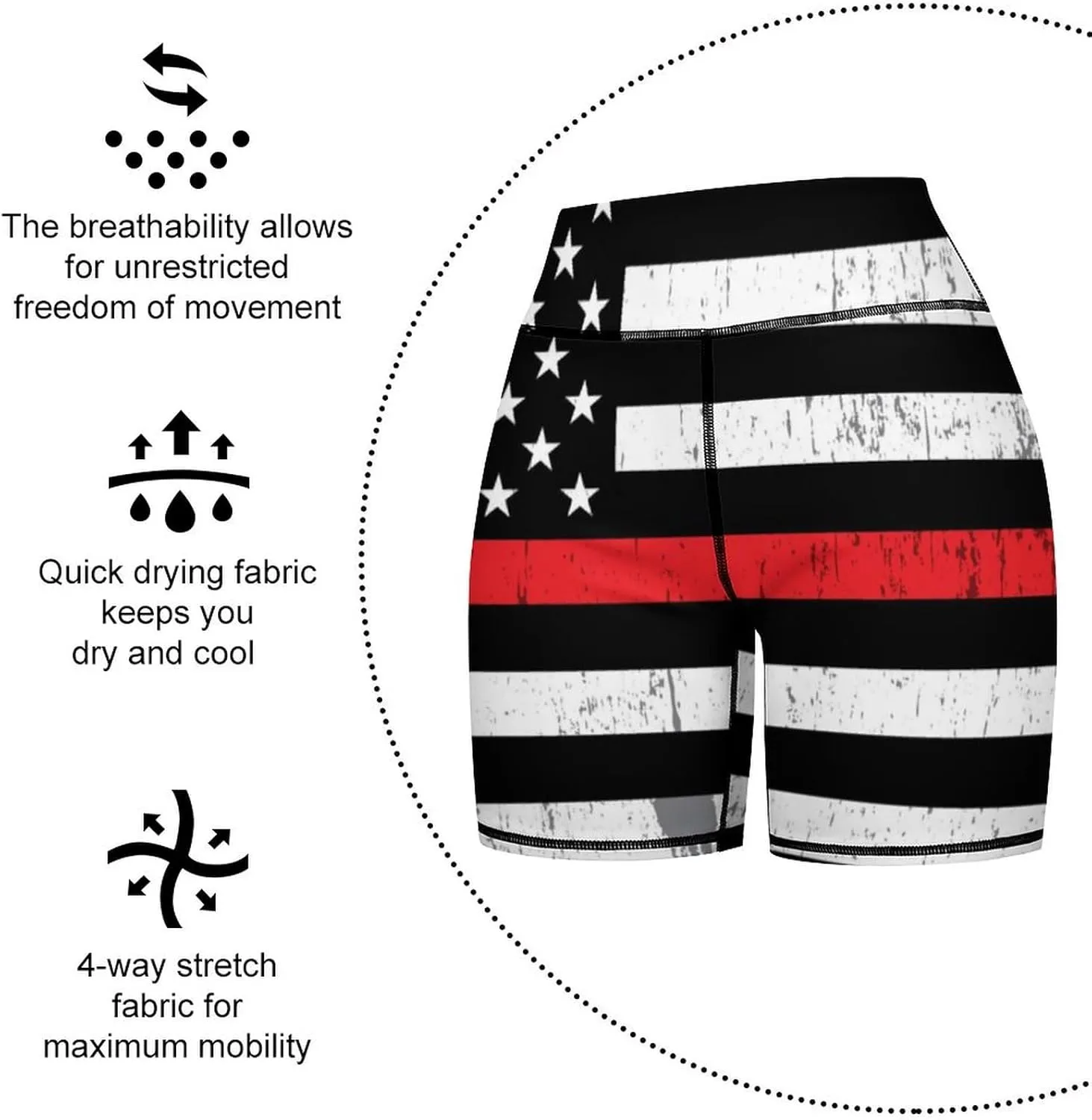 Women's High Waist Bike Shorts for Workout Sports Athletic Running Hiking Biker Yoga Gym