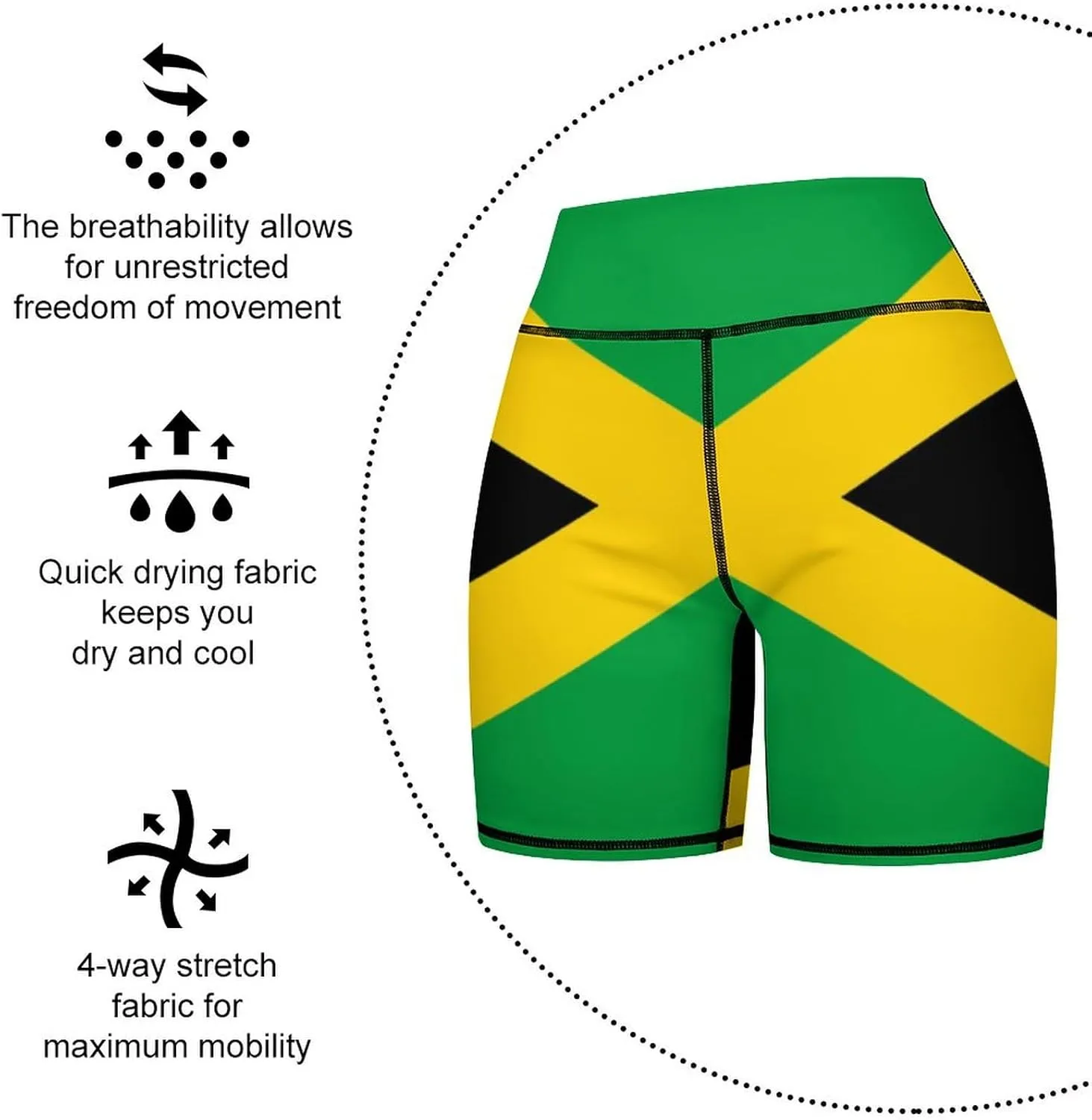 Women's High Waist Bike Shorts for Workout Sports Athletic Running Hiking Biker Yoga Gym