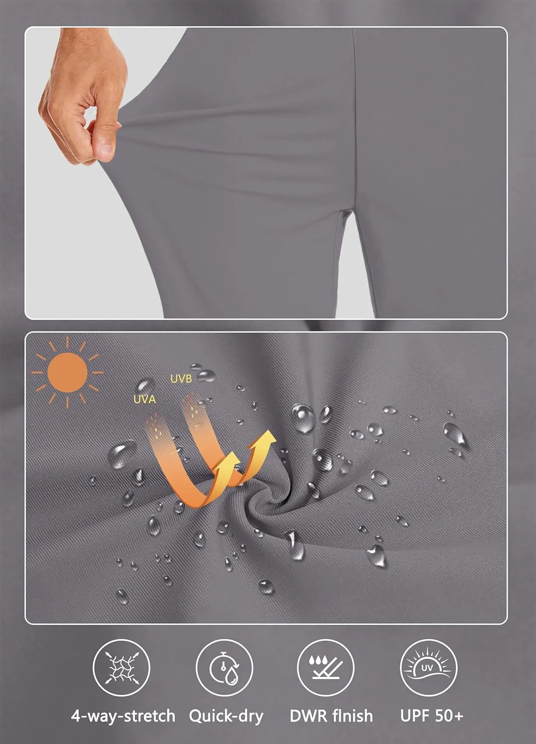 Women's Long Shorts 15" Below The Knee Capri Hiking Shorts Quick Dry Lightweight Outdoor Casual Crop Pants Cargo