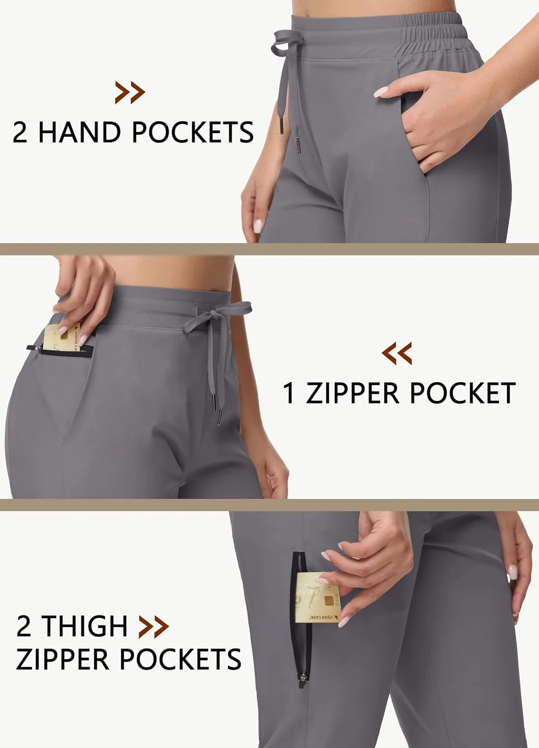 Women's Long Shorts 15" Below The Knee Capri Hiking Shorts Quick Dry Lightweight Outdoor Casual Crop Pants Cargo