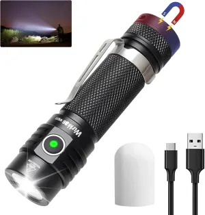 Wurkkos Flashlight WK03-1800 High Lumen Flashlight,SST-40 LED 90CRI 217M 6000K IP68 Waterproof LED Flashlight with Diffuser,EDC Pocket Flashlights 5 Modes for Camping,Home,Emergencies