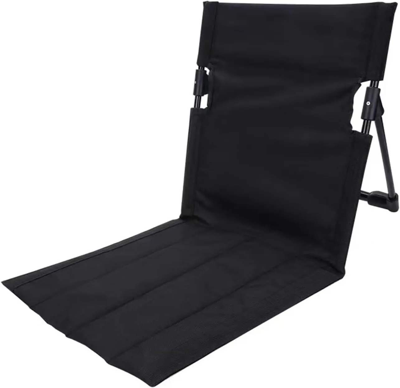 WUXUYI&NING Outdoor Folding Portable Recliner, Folding Chair for Easy Storage, Outdoor Camping Chair, Beach, Camping, Lawn, Music Festival, Travel(Black)
