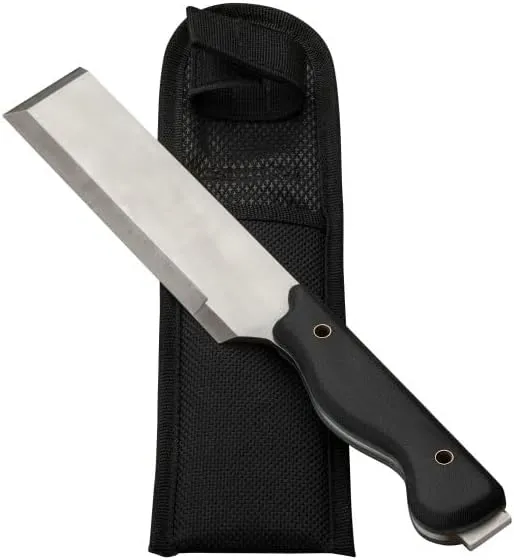 XHD Chisel Knife - 11.25” Hybrid Utility Knife, Wood Chisel, Hatchet Froe, Cleaver, Pry Bar, Rescue Tool - High Carbon Steel Blade for Construction, Camping or Woodworking Tools by Kings County Tools
