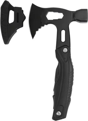 XHTLLO Stainless Steel Multitool Axe Hammer, Ergonomic Handle Camping Tool with Strong Clamping Power for Outdoor