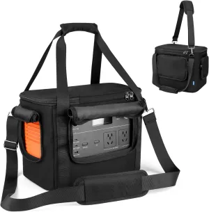 Xxerciz Carrying Bag Compatible with Jackery Explorer 1000 V2, Portable Power Station Travel Storage Case with Shoulder Strap, Padded Handle, Zipper Pockets, Generator Cover for Camping, Fishing, RV