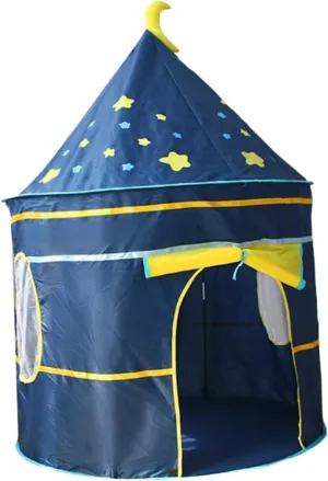 Yardwe Portable Playhouse Tent Blue Indoor Game House for Tent for Creative Play and Imagination Development Present for Friends and Family