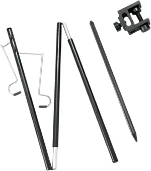 YARNOW Tent Lantern Hanging Camping Light Hook Portable Outdoor Lamp Pole Lightweight Aluminum Folding Mini Stand