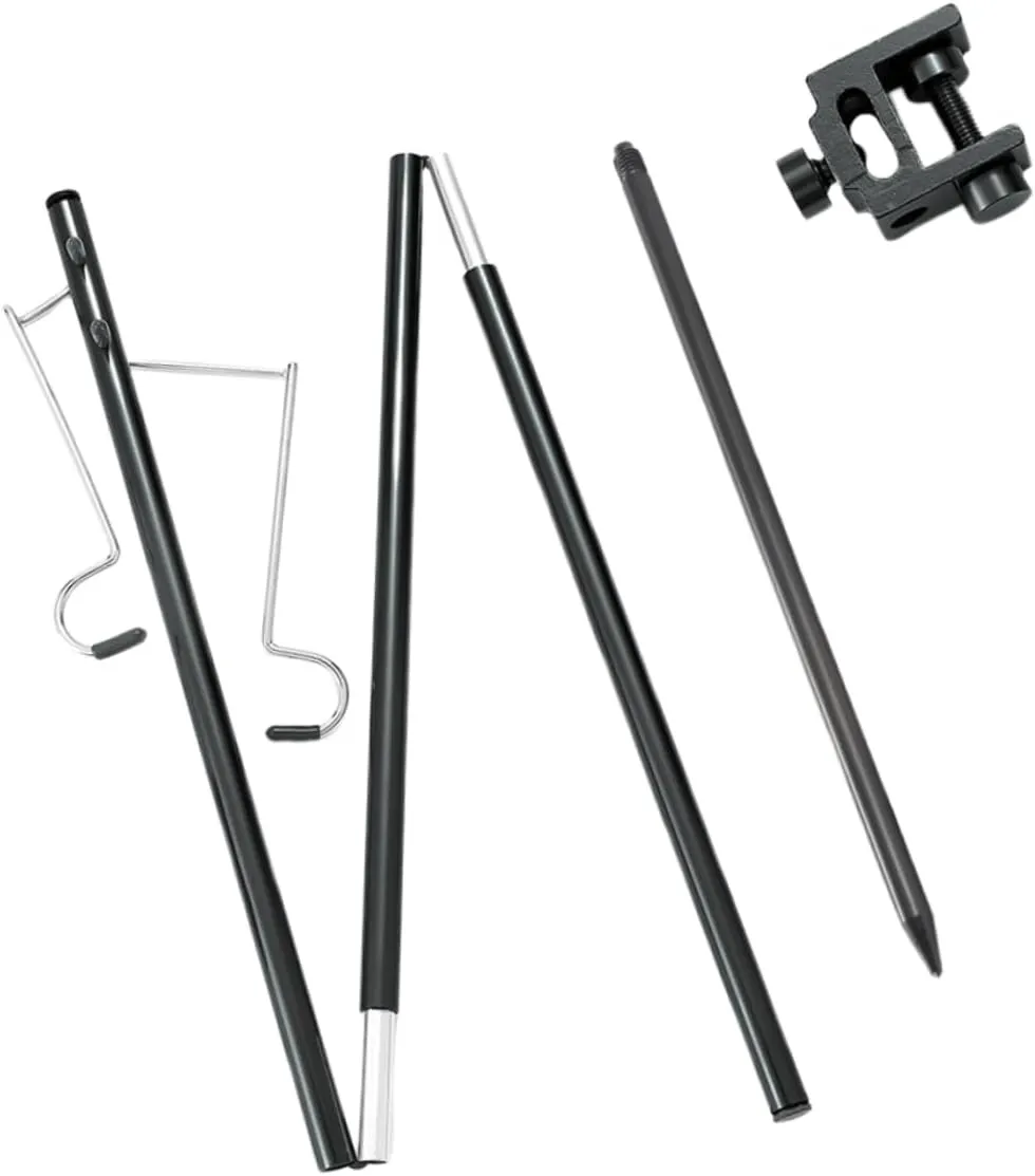 YARNOW Tent Lantern Hanging Camping Light Hook Portable Outdoor Lamp Pole Lightweight Aluminum Folding Mini Stand