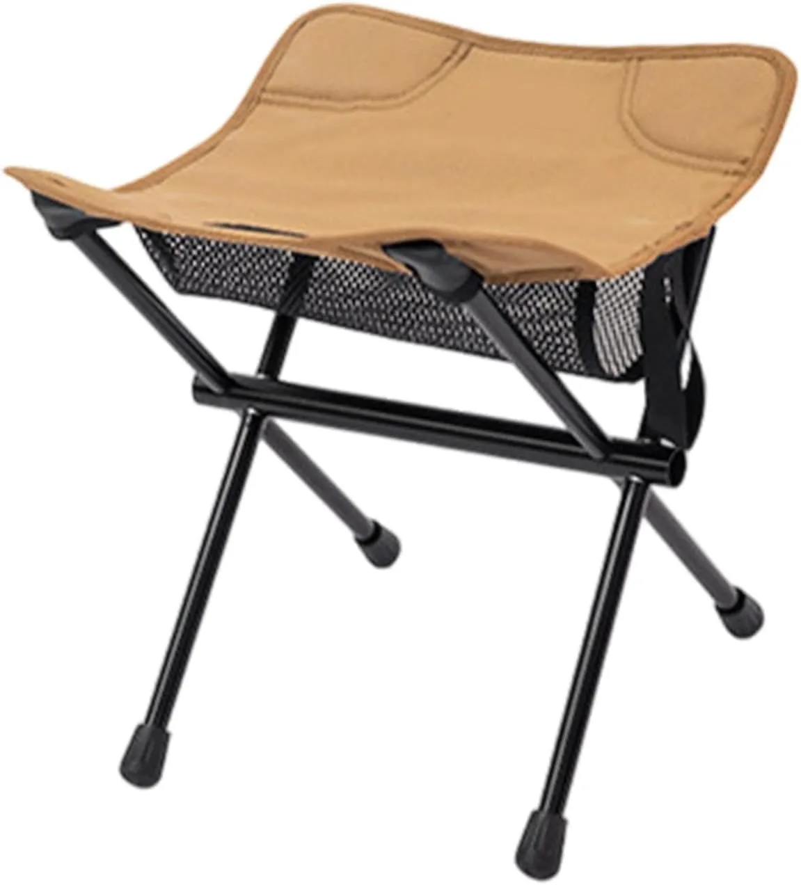 Yiju Foldable Camping Stool, Supplies Outdoor Foot Stool, Fishing Chair Seat for Hiking, Fishing,Picnic,Camping,Outdoor Activities, Khaki