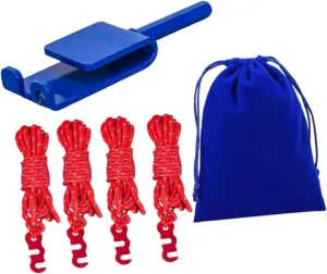 Yiju Ice Fishing Anchor Tool Ice Tent Fixing Ropes Shelter Accessories Practical Ice Anchor Drill Adapter for Ice Insert Sewing