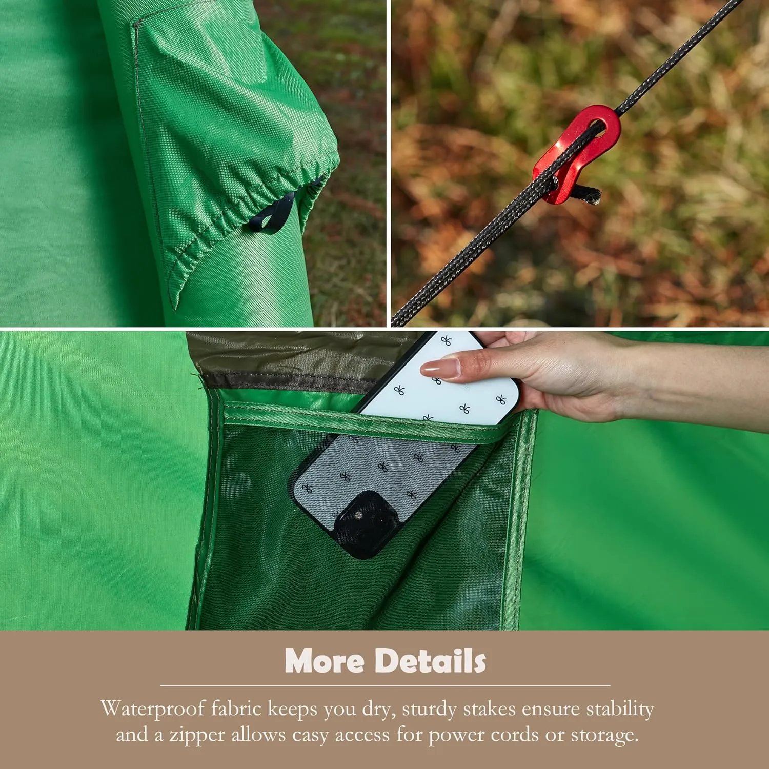 YOLENY Inflatable Camping Tent, 2/4/6/8 Person Glamping Inflatable Tents for Camping, Easy Setup Portable Water-Resistant Cabin Tent with Mesh Windows & Pumps, 4 Season