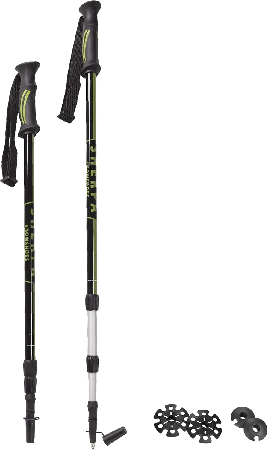 Yukon Charlie's Sherpa Trekking Poles, Twist Lock Adjustment System, Hiking Poles and Snow Baskets, Multiple Styles & Sizes