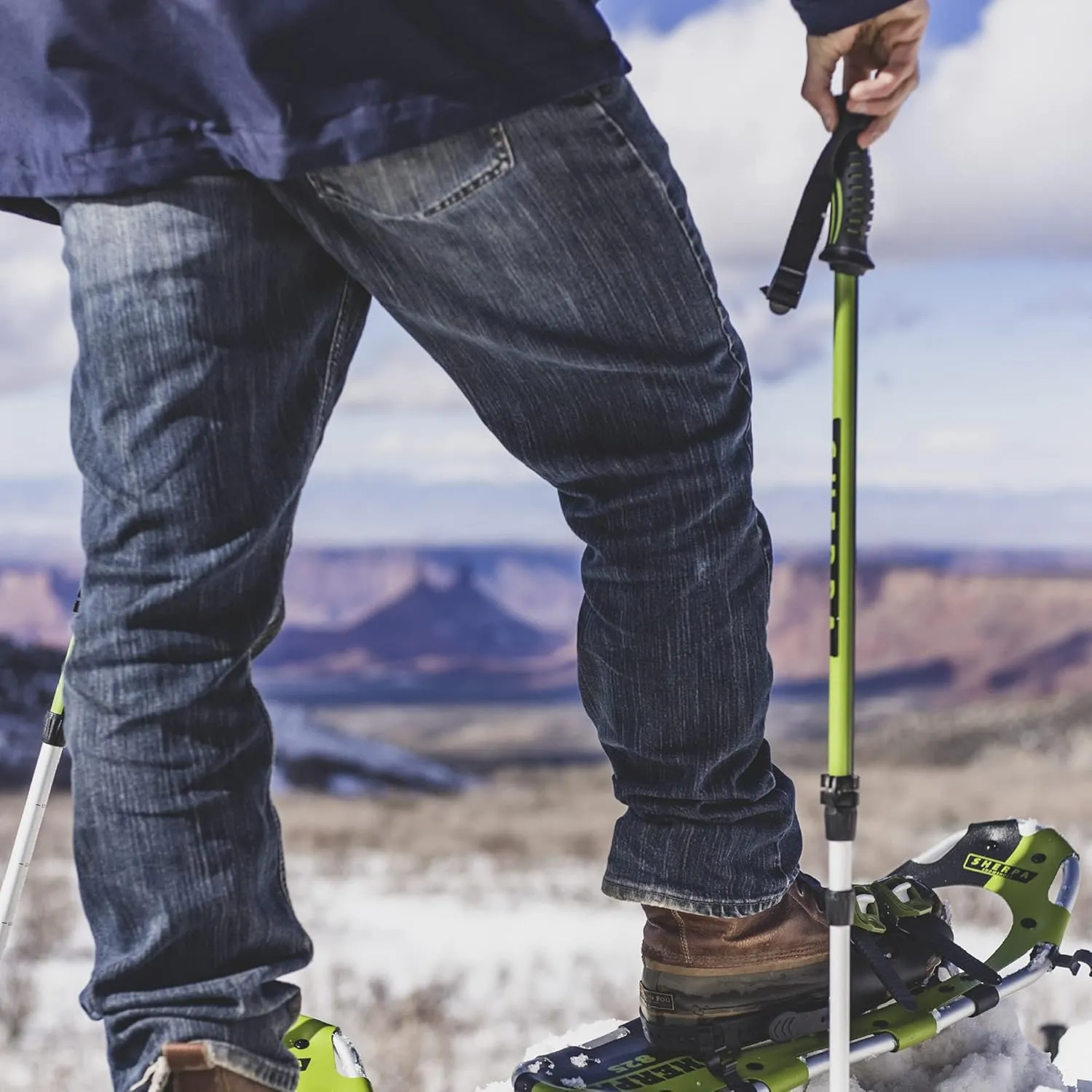 Yukon Charlie's Sherpa Trekking Poles, Twist Lock Adjustment System, Hiking Poles and Snow Baskets, Multiple Styles & Sizes