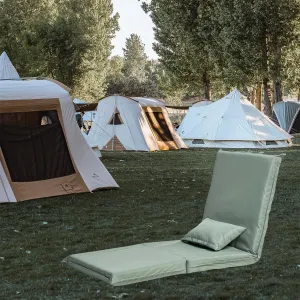 ZeHuoGe Adjustable Recliner,Foldable Chaise lounges,Modern Leisure Sofa Bed,Camping Folding Sofa with Carry Bag,Portable Chair for Outdoor Travel,Adjustable Floor Couch Sofa with One Pillow