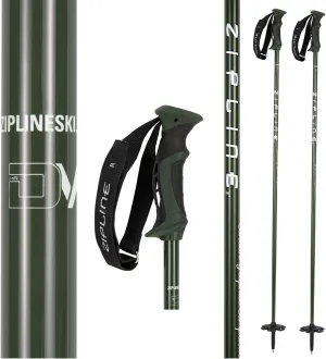 Zipline Blurr 16.0 Graphite Composite Downhill Ski Poles - Lightweight, Durable, Freeride All-Mountain, Ergonomic Grip, Ideal for All-Mountain Skiing - Choice of Gold Medalist David Wise