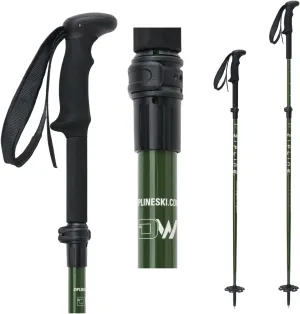 Zipline Blurr EXT MRDW Collection - Adjustable Graphite Composite Ski Poles for Backcountry & All-Mountain - Lightweight, Durable, Ergonomic Grip, Grip Options, Designed by Gold Medalist David Wise