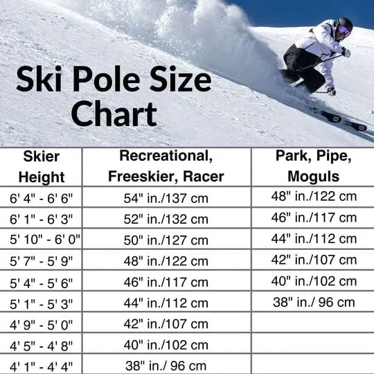 Zipline Lollipop 14.0 Graphite Carbon Composite Ski Poles – Lightweight, Durable, All-Mountain – Ergonomic Grip, Vibration Dampening, Ideal for Groomers and Freestyle. Choice of Olympic Skiers