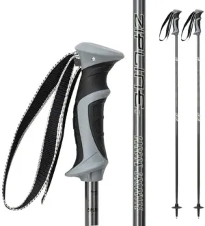Zipline Lollipop 14.0 Graphite Carbon Composite Ski Poles – Lightweight, Durable, All-Mountain – Ergonomic Grip, Vibration Dampening, Ideal for Groomers and Freestyle. Choice of Olympic Skiers
