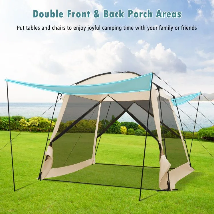 Zippered x Guaranteed security 10 Feet Canopy w/ Screened and Wi-Fi-enabled 10 Door Tent Vestibule