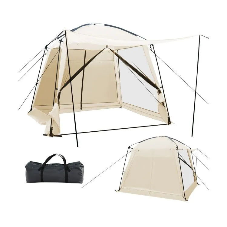 Zippered x Guaranteed security 10 Feet Canopy w/ Screened and Wi-Fi-enabled 10 Door Tent Vestibule
