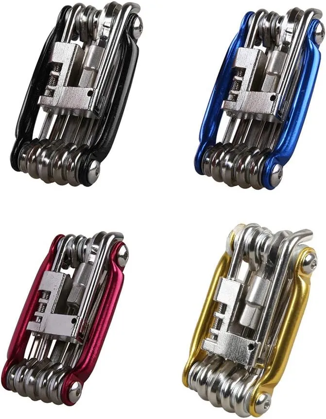 ZJchao Bike Multitool Kit Portable Wrench Chain Repair Set 11 in 1 Bike Tools